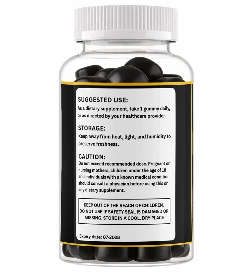 Horse Fuel suggested use, storage and caution text on the side of the bottle